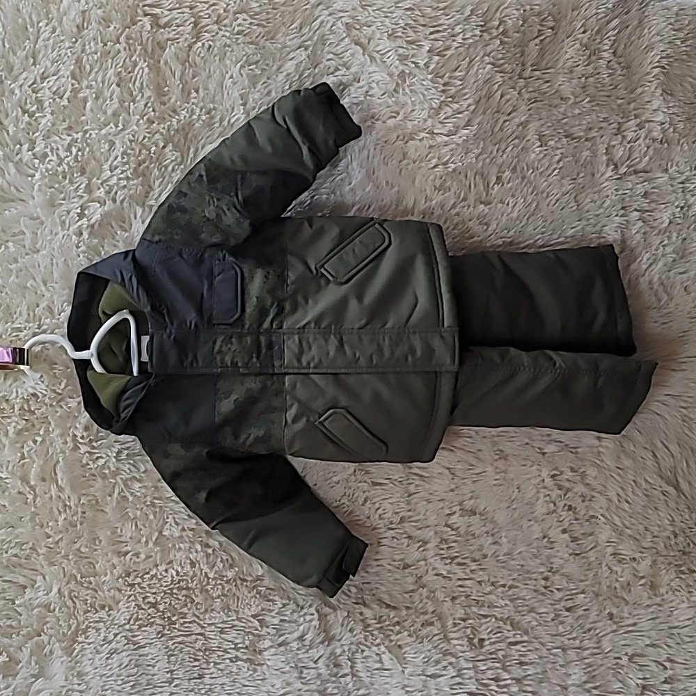 Old Navy, Kids' Green and Black Winter Jacket and Pants Set